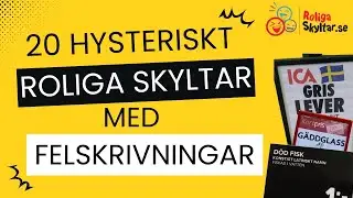 20 hysteriskt roliga skyltar med felskrivningar