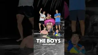 Different types of friends at the pool…🏊‍♂️ #theboys #viral #shorts #pool