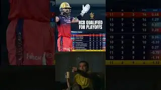 RCB QUALIFIED FOR PLAYOFFS 🥶
