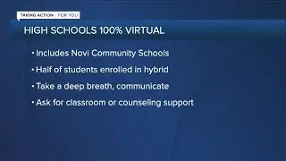 Colleges and high schools learn remotely
