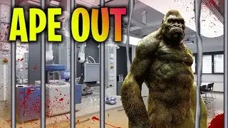 Escape out of prison in Ape Out - Game Raider #3