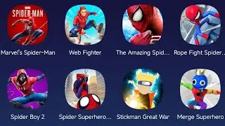 Marvel's Spider-Man,Web Fighter,The Amazing Spider-Man 2,SpiderBoy 2,MergeSuperhero,StickmanGreatWar