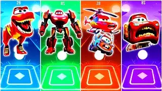 McQueen Dinosaur EXE 🆚 McQueen Transformers 🆚 McQueen Helicopter 🆚 McQueen EXE 🆚 Tiles Hop EDM