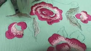 Rose design by Shama Machine Embroidery