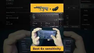 AUG🔥6X Zero Recoil sensitivity | 6x no Recoil Spray | 6x Zero Recoil Sensitivity with Gyroscope