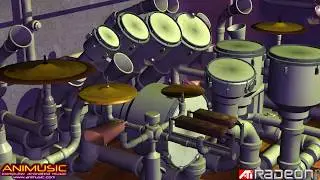Animusic - Pipe Dream - HD 1080p60 (old ATI graphics demo on modern Nvidia card)