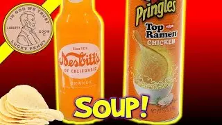 Pringles Top Ramen Chicken Flavored Limited Edition Potato Chips - Nesbitt's Orange Soda Pop