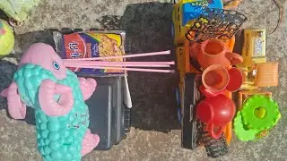देखो baccho सारा truck gadi में bhar ke Kitchen set donate Janwar cartoon wala video