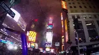 New Year's Eve Times Square 2016 GoPro