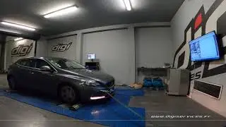 Volvo V40 1.6 D2 115cv Reprogrammation Moteur @ 137cv Digiservices Paris 77 Dyno