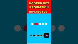 Modern dot pagination with Html Css And Js_