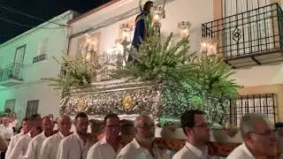 Procesión de San Roque por las calles de Lopera. Año 2019.