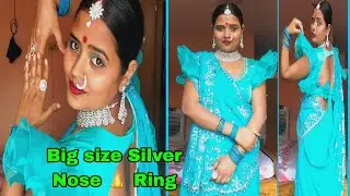 Silver nose 👃 ring, How to wear and remove nose ring