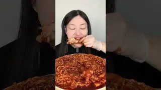 Spicy Chicken Chao eating #food #mukbang #eating