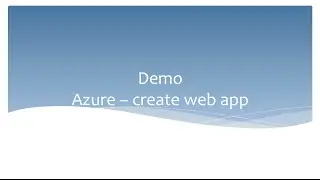 Azure Web App и Visual Studio Online - создание Azure Web App