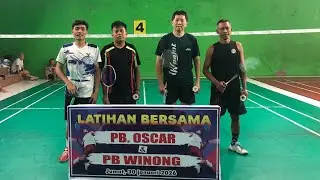 PARTAI SERU SPARING BADMINTON PWT PB OSCAR VS PB WINONGSAE CIKAPAT 🔥🔥🔥🔥