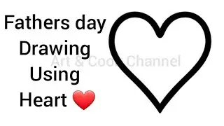 Father's day drawing | How To Draw Father's Day Card| Fathers day 2021