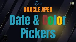 Объяснение выбора даты и цвета в Oracle APEX