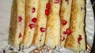 Quick Fruit Malai Sandwich For Kids / Malai Sandwich Recipe