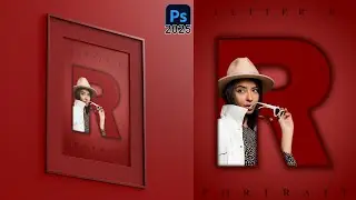 Create a Stunning Portrait Letter R in Photoshop 2025 | Modern Text Effect Tutorial for Beginners