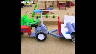 Mini Truck Builds a Tiny Bridge | Satisfying Mini Construction