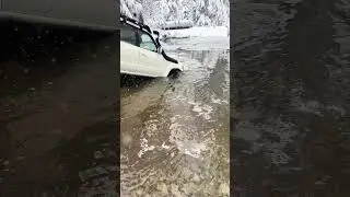Water Crossing Pucker Factor 10! #80series #toyota #offroad #landcruiser