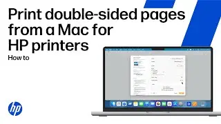 Печать двусторонних страниц вручную в macOS | Принтеры HP