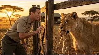 MOTHER LIONESS HANDS HER CUB TO A RANGER… THEN SOMETHING INCREDIBLE HAPPENS