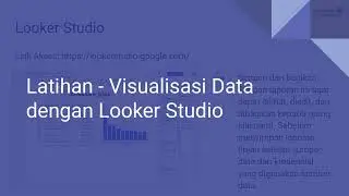 Pembuatan Dashboard Visualisasi Data Covid 19 di Indonesia dengan Google Data Studio (Looker Studio)