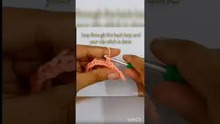 Step by Step Tutorial - Treble Crochet & slip Stitch