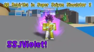 20 Rebirths! SSJViolet! - Dragon Blox Roblox