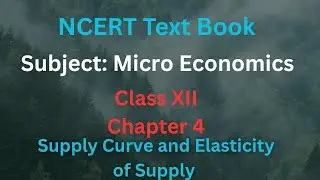 Perfect Competition Supply Curve and Elasticity of Supply