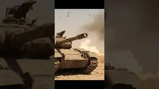 Tank Convoy in Desert Storm #views #shorts #TankPower #ArmyConvoy #DesertWarfare #GroundForce