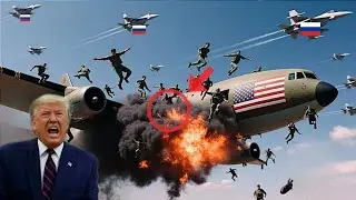 15 minutes ago!! A US C-130 carrying 13,000 military personnel was shot down by a Russian SU-57.
