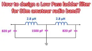 How to design a Low Pass ladder filter for 80m amateur radio band?