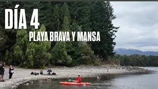 VILLA LA ANGOSTURA D&Iacute;A 4 || Playa mansa y brava, casi perdemos la pelota😭