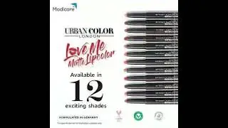 12 exciting shades to choose from, #UrbanColor Love Me Matte Lipstick