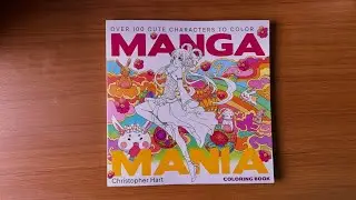 Manga Mania - Christopher Hart // Adult Coloring Book Flip-through
