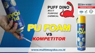 PU FOAM PUFF DINO VS KOMPETITOR