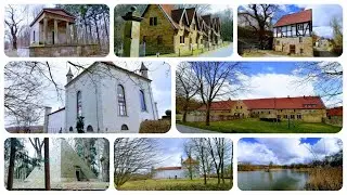 Schloss Derneburg, Kutscherhaus, Fischerh&auml;user, Laves-Kulturpfad, Mausoleum, griechischer Tempel