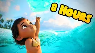 ❤ 8 HOURS ❤ Moana Disney Lullabies for Babies to go to Sleep Music - Songs to go to sleep