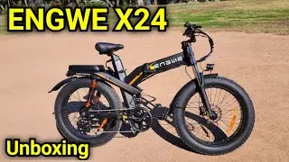 ENGWE X24 Dual Battery, Triple Suspension Electric Bike Unboxing