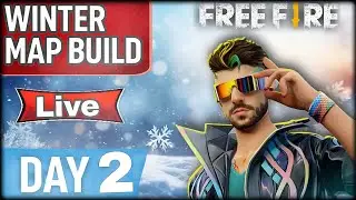 🌨️ Creating Winter Story Map LIVE – Day 2 | Free Fire Craftland