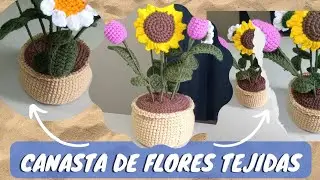 maceta de flores tejida que yo hice ... #crochet #crocheting #tejer #lovecrochet