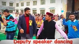 Deputy speaker dancing at tissa college | churahi naati | #Hansraj_MLA_(churah)_Chamba