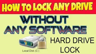 How To Lock Any Drive of pc without any software 2020 Hindi