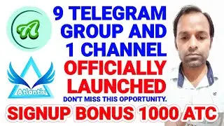 #Atlantis_exchange launched 9 Telegram group and 1 channel. visit description. 12 March 2022