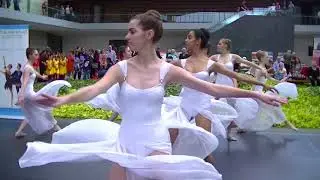 Young ladies from Cleveland Ballet Youth Company at Art Museum