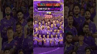 kkr team 2026 | Kolkata knight riders 2026 #ipl #cricket #kkr #sportslifem