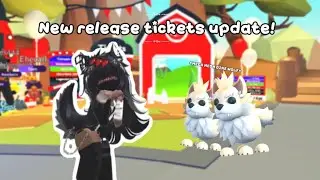 Adopt me pet releaser and TICKETS update! Adopt me roblox update (new egg 😱)